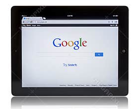 Google on iPad 3