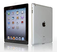 Apple iPad with clipping paths