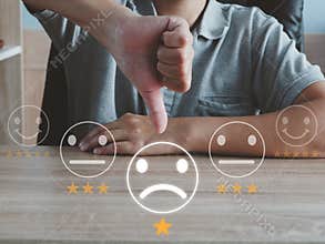 People who gave a one-star review via the dissatisfied icon