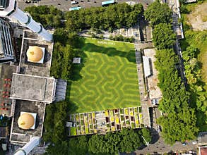 Aerial view of Ramadhan Kareem of Great Mosque