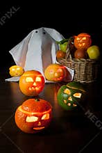 Halloween fruits
