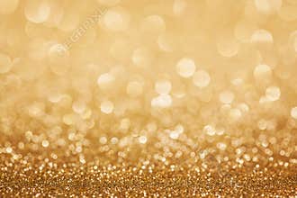 Golden glitter christmas background