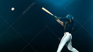 Baseball player. Game day. Download a high resolution photo to advertise baseball games in sports betting.