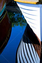 Classic Wood Boats Docked