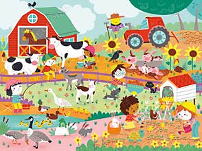 Kid's day at the farm