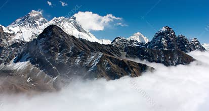 View of everest from gokyo ri