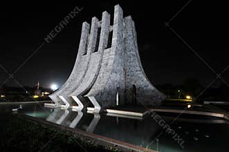 Kwame Nkrumah Memorial Park at Night