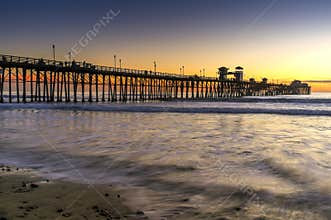 Pier at Sunset, Oceanside California