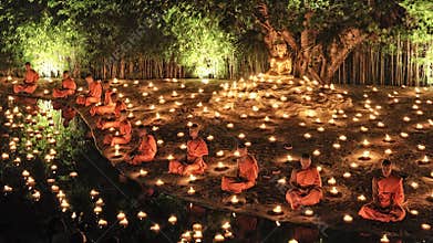 Loy Krathong festival in Chiangmai