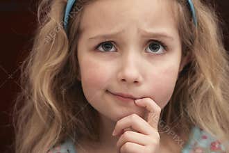 Confused Little Girl