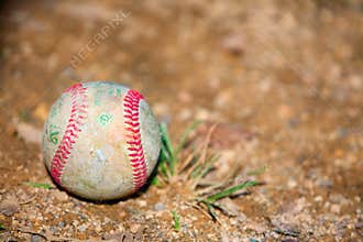 Old baseball ball