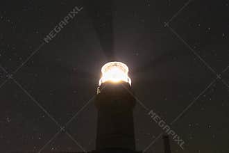 Timelapse Struga lighthouse on the Croatian island of Lastovo