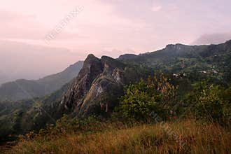 Usambara Mountains. The Sunset