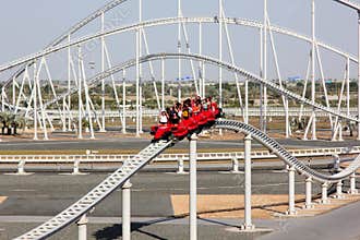 Ferrari world roller coaster