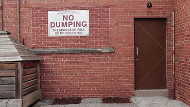 private property no dumping trespassers will be prosecuted horizontal rectangle.. 10 v 88