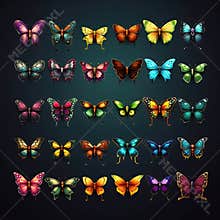 natural butterfly spring ai generated