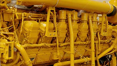 Modern V16 cylinder diesel engine for construction machinery