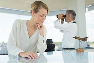 career business work in office
