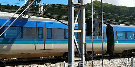 Nice Train in Sunny bay station Hong Kong Island