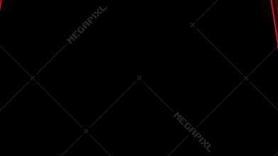 Red theater curtain opening