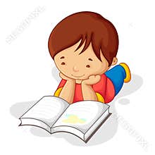 Boy Reading Book