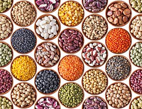 Seamless texture with legumes