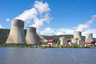Nuclear Power Plant, Rhone River, France