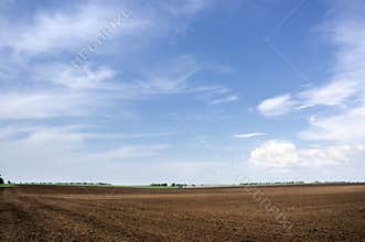 Arable land and the sky