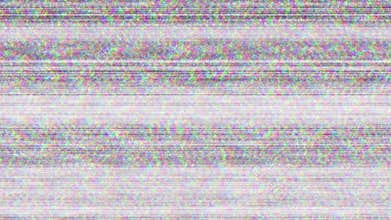 Distortion Television Glitch Background loop. Screen Noise Texture. No Signal Display. Bad Tv Lines
