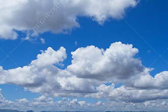 Rainy clouds over mountains