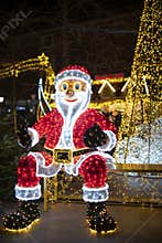 Large figure of Santa Claus in the Christmas market