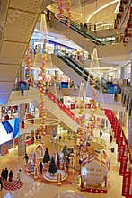 Shopping Mall in Christmas season, Beijing