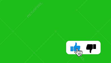 like dislike buttton video animate
