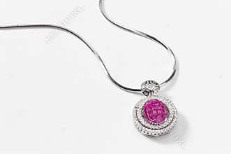 Pink Sapphire necklace