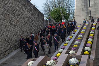 Verdun, France November 11, 2022. Commemoration of the victory and the armistice of the 1914-1918 war.