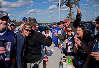 Patriots game tailgate party