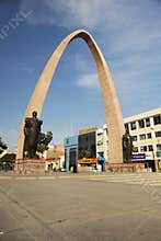 Tacna Parabolic Arch is a monument located in the city of Tacna, Peru. It was raised in honor of the heroes of the War of the