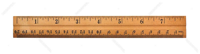 A wood ruler