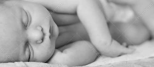 New born baby sleeping