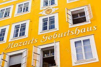 Mozarts Geburtshaus in Salzburg, Austria
