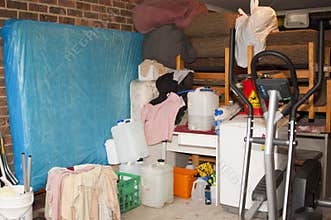 Garage Storage Clutter And Junk