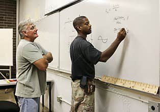 Teacher Watching Student