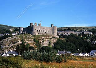 Castle, Harlech, Wales.