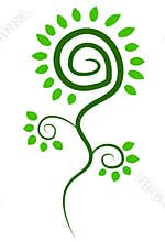 Green Tree Clean Earth Symbol