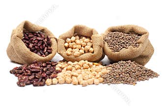Lentils, chickpeas and beans