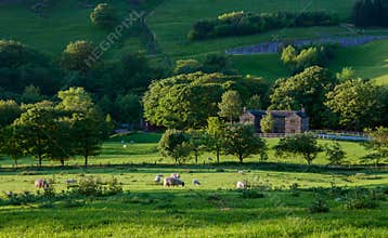 Manor house in English countryside