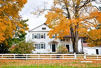 House in fall