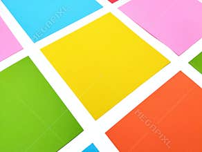 Abstrack colourful blank note paper pattern background