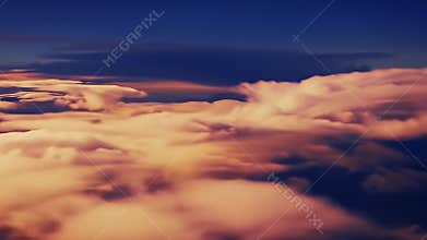Golden Cloudscape at Sunset