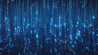 Blue Digital Rain